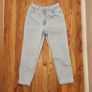VINTAGE 90s/Y2k Grunge L.A. Blues Lightwash Faded Blue High Rise Mom Jeans